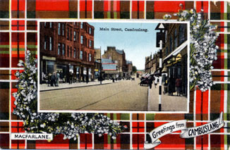 Main Street circa 1930's - Card dated 1938